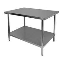 Thunder Group Flat Top Work Table Stainless Steel 30in x 72in x 34in - SLWT43072F 