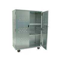 New Age Mobile Solid Aluminum Security Cage (3) 24inx 45in Shelves - 98167 