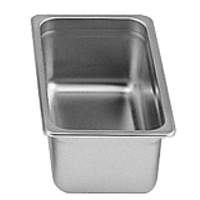 Thunder Group Steam Table Pan 1/3 Size 4" Deep 22 Gauge Stainless Steel - STPA6134