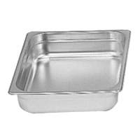 Thunder Group Steam Table Pan 1/2 Size 2.5" Deep 22 Gauge Stainless Steel - STPA6122