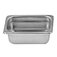 Thunder Group Steam Table Pan 1/9 Size 2.5" Deep 22 Gauge Stainless Steel - STPA2192