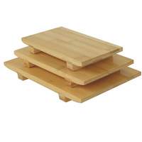 Thunder Group Small Wood Sushi Plate 8.5" x 4.75" x 1.25" - WSPB001