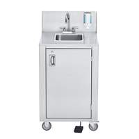 Crown Verity, Inc. Portable 1 Compartment Space Saver Hand Sink w/ Water Heater - CV-PHS-4
