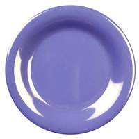 Thunder Group Melamine Plates 10.5" Wide Rim Set of Dozen 7 Color Options - CR010
