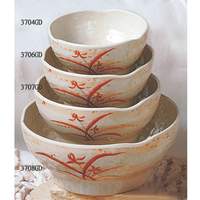 Thunder Group Melamine Rice Bowl 14 oz 5" Gold Orchid Set of 1 Dozen - 3706