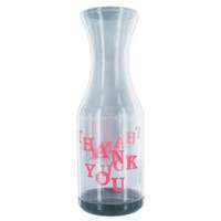 Spill-Stop Tip Jar "Thank You" Imprinted Carafe-Shaped Set of 1dz - 181-01 