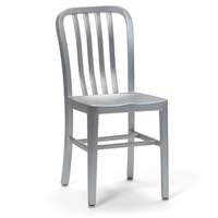 H&D Commercial Seating Brushed Aluminum Side Chair - 7008
