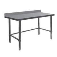 GSW USA 84"x24" 16 Gauge Stainless Steel Open Base Work Table - WT-PB2484B