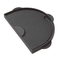 Primo Grills & Smokers Half Moon Cast Iron Griddle For Oval Jr Grill - PG00362 