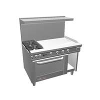 Southbend 48" S-Series Range w/ Convection Oven & 36" Therm. Griddle - S48AC-3T