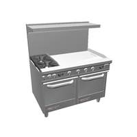Southbend 48" S-Series Range w/ Space Saver Ovens & 36" Man. Griddle - S48EE-3G
