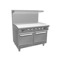 Southbend 48" S-Series Range w/ Space Saver Ovens & 48" Man. Griddle - S48EE-4G