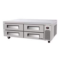 Turbo Air 72" S/S Chef Base Cooler w/ 4 Drawers - 12.66 CuFt - TCBE-72SDR-N