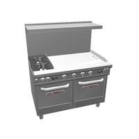 Southbend 48in Ultimate Range 2 Non-clog Burners & 2 Space Saver Ovens - 4481EE-3gl 