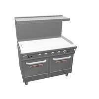 Southbend 48in Ultimate Range with 48in Man. Griddle & 2 Space Saver Ovens - 448EE-4G 