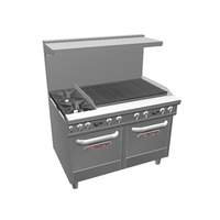 Southbend 48in Ultimate Range with 36in Charbroiler & 2 Space Saver Ovens - 4481EE-3C* 