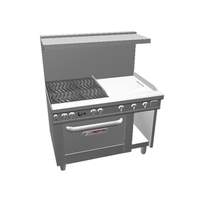 Southbend 48in Ultimate Range - Wavy Grates, 24in Thm Griddle & Std Oven - 4482DC-2T* 