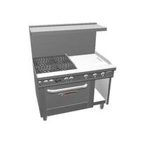 Southbend 48in Ultimate Range - Wavy Grates, 24in Thm Griddle & Cnv Oven - 4482AC-2T* 