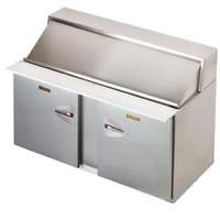 Traulsen 60" Refrigerated Two-Section Compact Sandwich Prep Table - UPT6024-LR