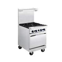Market Forge 24in Stainless Steel Heavy Duty Range Gas 12in Griddle - R-R2G-12
