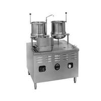 Market Forge One 6gal & One 10gal SS Tilting Kettle w/ 2/3 Steam Jacket - MT10T6