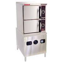 Market Forge SS Electric Convection Steamer 2 Compartment 5 Pans 24kw - ST-10M24E