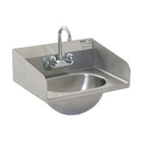 Eagle Group SS Wall Mount Hand Sink with Faucet 1/2in NPS Water Inlet - HSA-10-F-LRS-1X 