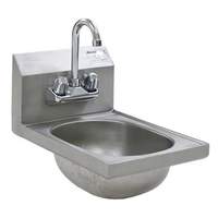 Eagle Group SS Wall Mount Hand Sink w/ Splash Mounted Faucet - HSAN-10-F
