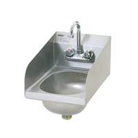 Eagle Group Wall Mount Stainless Steel Hand Sink with Side Splashes - HSAN-10-F-LRS-1X 