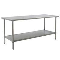 Eagle Group Deluxe Work Table 48in x 30in Stainless Steel Work Top - T3048EB 