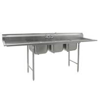 Eagle Group 412 Series Stainless Steel Sink 3 Compartment - 412-16-3-18-X 