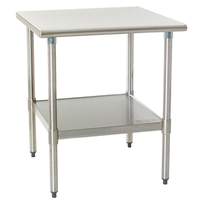 Eagle Group Deluxe Work Table 36in x 24in Stainless Steel Work Top - T2436SEB 