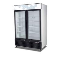 Migali 49 Cu.ft SS Reach-In Refrigerator Two Hinged Glass Door - C-49RM-HC
