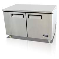 Migali 17.9cuft SS Undercounter Refrigerator 2 Solid Doors - C-U60R-HC 