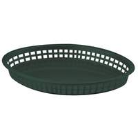 TableCraft Texas Platter Basket 12.75in x 9.7in Green 1 DZ - 1086FG