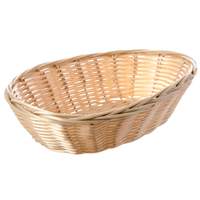 TableCraft 1dz Tabletop Oval Basket Handwoven 9in x 6in x 2-1/4in - 1174W 