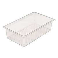 Cambro Colander Food Pan Drain Tray 18in x 26in x 6in - 1826CLRCW135 