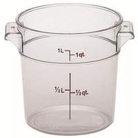Cambro Round Storage Container Clear 1qt - RFSCW1135 