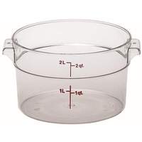 Cambro Round Storage Container Clear 2qt - RFSCW2135 