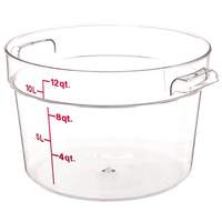 Cambro Round Storage Container Clear 12qt - RFSCW12135 