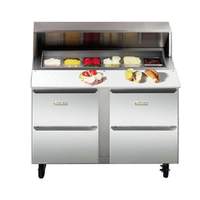 Traulsen 60" Dealers Choice Two-Section Prep Table w/ Roll-Top Lid - UPT6024-DD