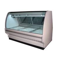 Howard McCray 75" Curved Glass Refrigerated Fish/Poultry Display Case - SC-CFS40E-6C