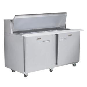 Traulsen 60" Dealers Choice Two-Section Sandwich Prep Table - UPT6012-RR-SB