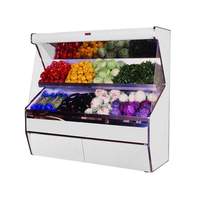 Howard McCray 98in Stainless Steel Refrigerated Produce Open Display Case - SC-P32E-8S-S-LED 