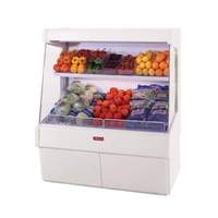 Howard McCray 39"x72" Refrigerated Ovation Produce Open Display Case White - SC-OP30E-3-L-S-LED