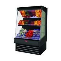 Howard McCray 39"x72" Refrigerated Ovation Produce Open Display Case Black - SC-OP30E-3-B-LS