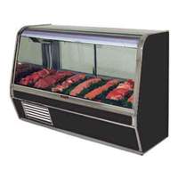 Howard McCray 74in Curved Glass Refrigerated Red Meat Display Case Black - SC-CMS32E-6C-BE 