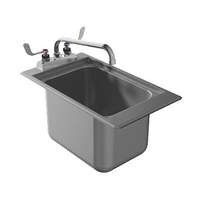 Advance Tabco 13"x19" Stainless Steel Drop-In Bar Sink w/ 4" Faucet - DBS-1