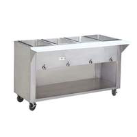 Advance Tabco 62in Electric 4 Wells Hot Food Table with stainless steel Cabinet Base 240v - HF-4E-240-BS 