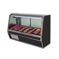 Howard McCray 50in Refrigerated Red Meat Display Case Curved Glass Black - SC-CMS32E-4C-BE 